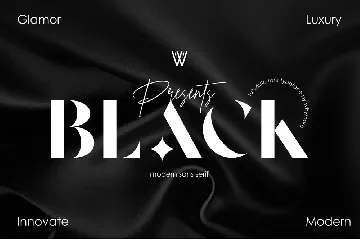 Black font