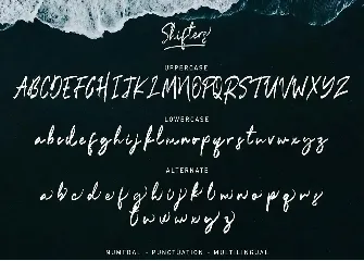 Shifters Handwritten font