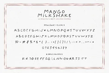 Mango Milkshake Typeface font