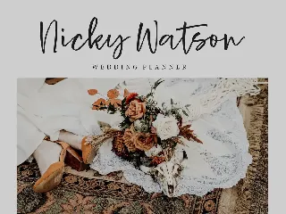 Rustic Wedding Script Font