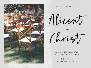 Rustic Wedding Script Font