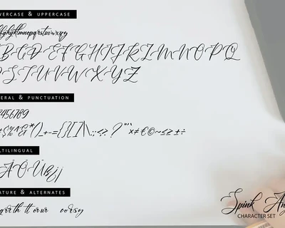 Spink Angelez | A Unique & Stylish Script Font