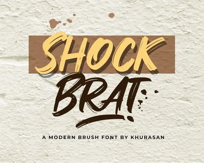 Shock Brat font