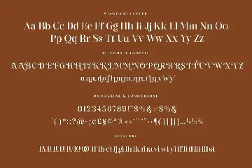 The Glorious Modern and Classic Font