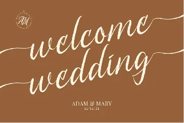 Adam and Mary - A Wedding Font