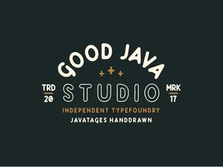 Javatages - a Vintage Typeface font