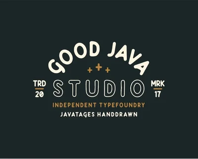 Javatages - a Vintage Typeface font