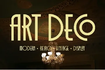 Monsante â€“ Modern Art Deco font