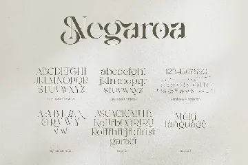 Negaroa font