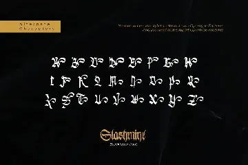 Slashmine-Blackletter Font