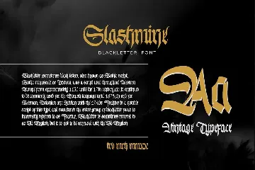 Slashmine-Blackletter Font