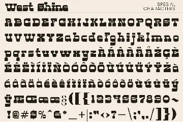 West Shine font