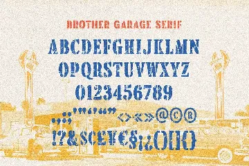 Brother Garage - Display Font