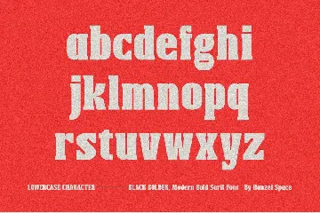 Black Bolder - Modern Serif Font