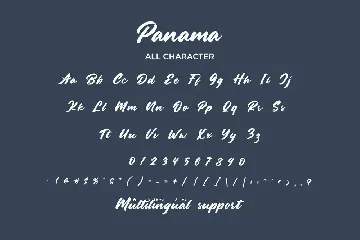 Panama-Handwritten Font