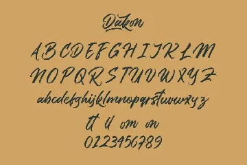 Dakon font