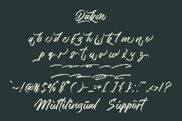 Dakon font