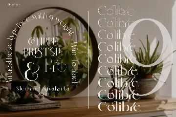 Colibre Bristole | Display Font