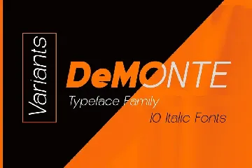 DeMonte Italic Family font