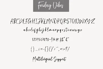 Friday Vibes font
