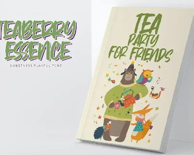 Teaberry Essence - Sweetness Playful Font