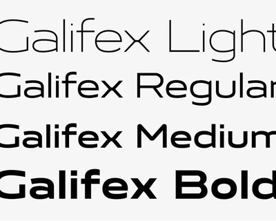 Galifex font