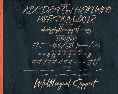 Optimistic Signature Font