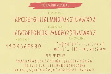 Pistachio Handwritten Font
