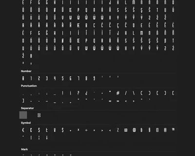 EXPANSE - Unique Display / Headline Typeface font