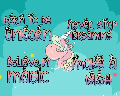 Unicorn Magic - Magical Typeface font