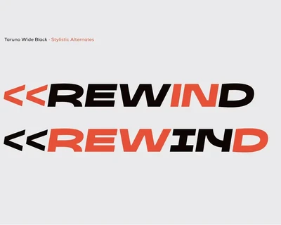 Taruno Wide Black font