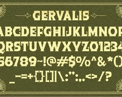 Gervalis font