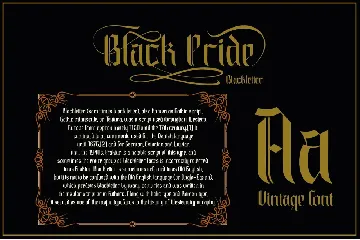 Black Pride font