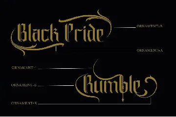 Black Pride font