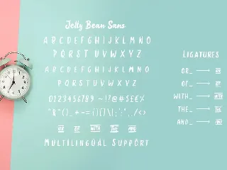 Jellly Bean Script & Sans Fun Font
