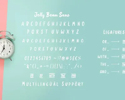 Jellly Bean Script & Sans Fun Font