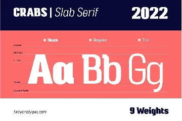 Crabs Slab font