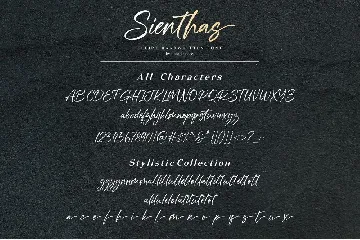Sienthas | Handwritten Script Font
