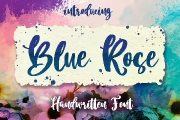 Blue Rose - Script font