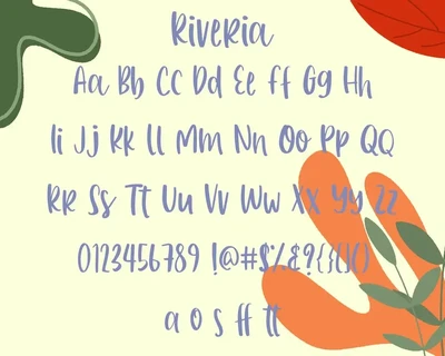 Riveria Playful Display Font