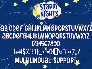 Starry Nights font