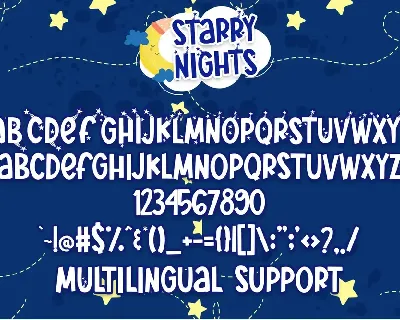 Starry Nights font