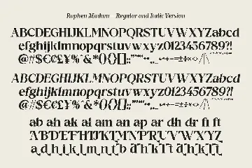 Raphen Madam - Modern Font