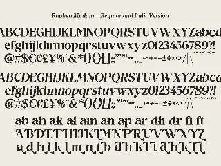 Raphen Madam - Modern Font