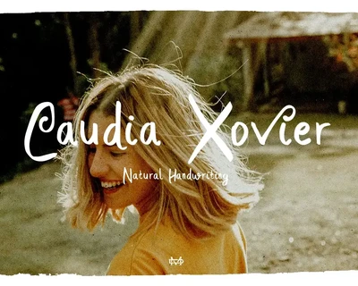 Caudia Xovier - Natural Handwritten font