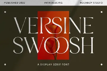 Versine Swoosh font