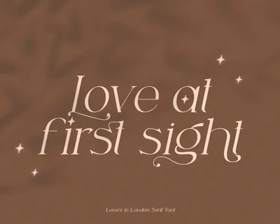 Lovers in London Serif Font Duo