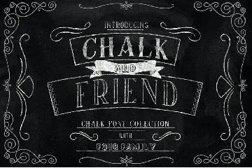 Chalk and Friend font