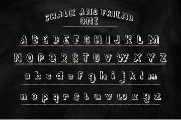 Chalk and Friend font