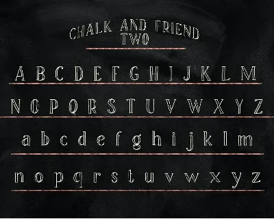 Chalk and Friend font